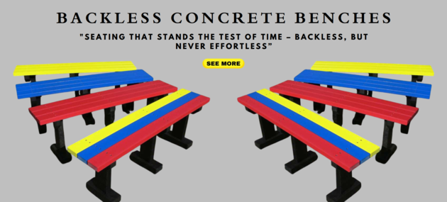 Cement Railway Benches